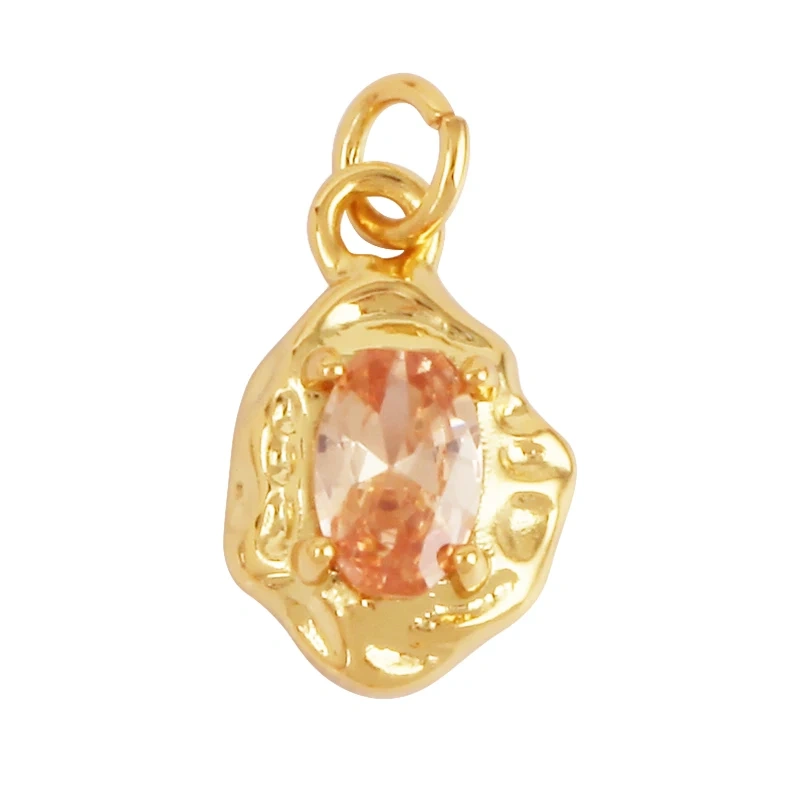 Mini Classic Antique Style CZ Charm Pendant , 18K Real White Rose Gold Plated,Jewelry Necklace Bracelet Hand Making Supplies L22