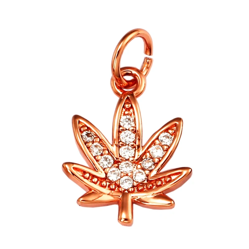 Pine Cone Lotus Coconut Tree Sun Flower Ginkgo Leaf  18K Gold Charm,Bracelet Earring Attachment  Jewelry Components Findings L44
