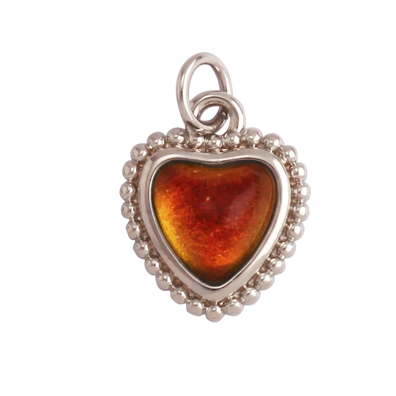 Fine Antique Style Love Heart Charm Pendant ,Classic18K Gold Plated Jewelry Necklace Bracelet Hand Making Supplies L22