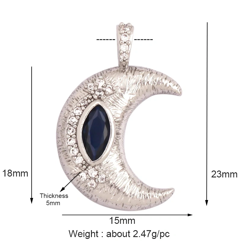 Classic Star Heart Flower Hand Geometry Shape Gemstone Jewelry Findings,Fashion 18k Gold Inlaid Zirconia Necklace  Supply L44