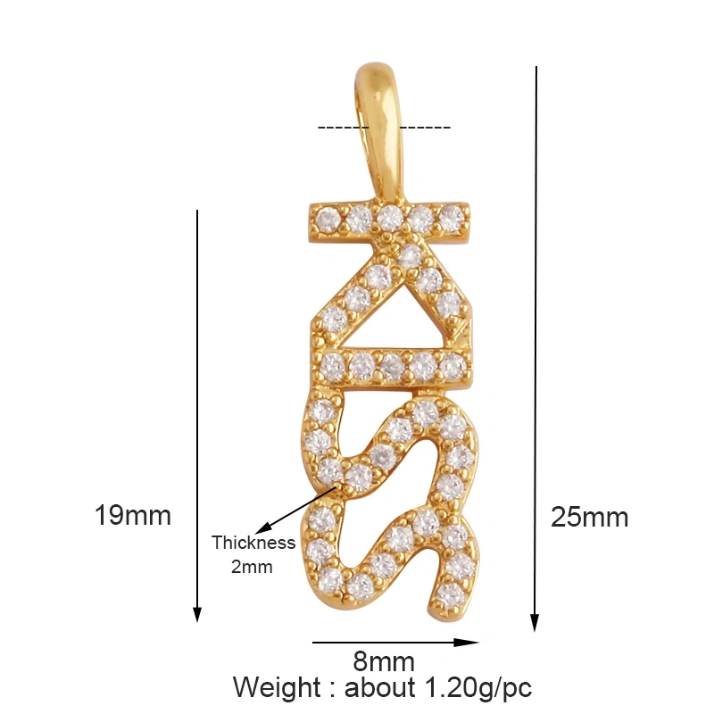 New Fine LOVE KISS BABY ANGEL DEAR MAMA LUCKY Letter Charm Pendant Jewelry, Trendy Necklace Accessories Hand Making Supply M22