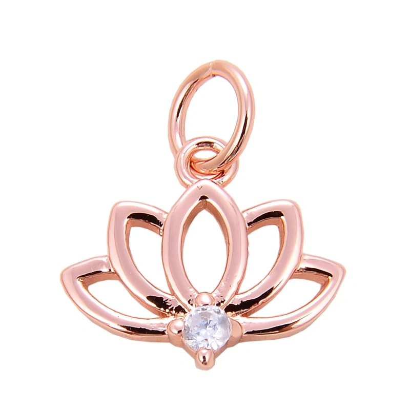 Pine Cone Lotus Coconut Tree Sun Flower Ginkgo Leaf  18K Gold Charm,Bracelet Earring Attachment  Jewelry Components Findings L44