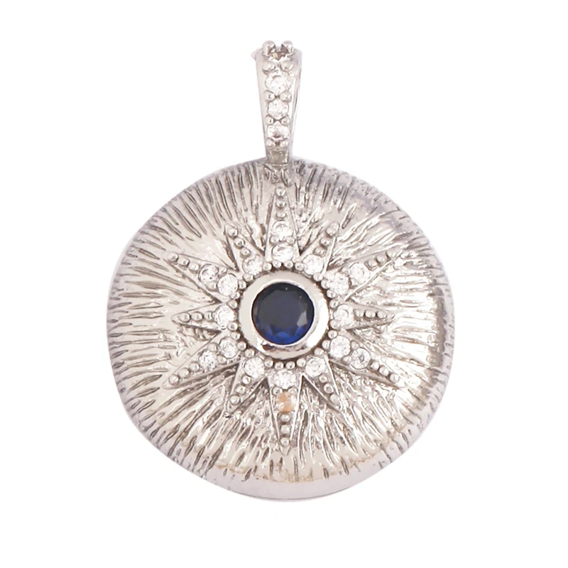 Classic Star Heart Flower Hand Geometry Shape Gemstone Jewelry Findings,Fashion 18k Gold Inlaid Zirconia Necklace  Supply L44