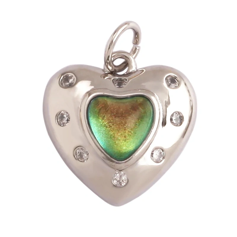 Fine Antique Style Love Heart Charm Pendant ,Classic18K Gold Plated Jewelry Necklace Bracelet Hand Making Supplies L22