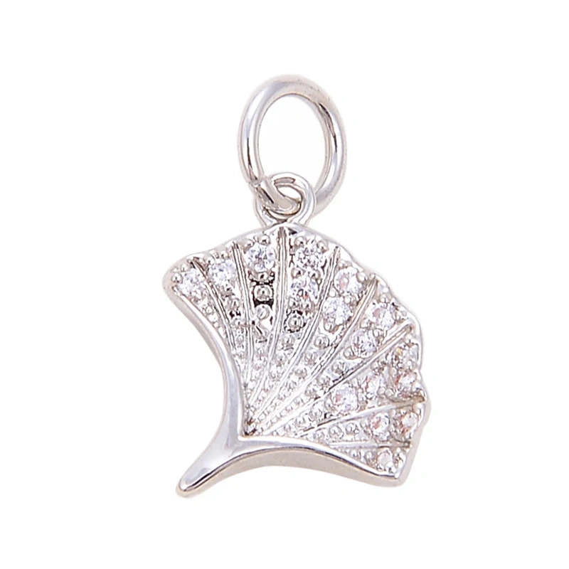 Pine Cone Lotus Coconut Tree Sun Flower Ginkgo Leaf  18K Gold Charm,Bracelet Earring Attachment  Jewelry Components Findings L44