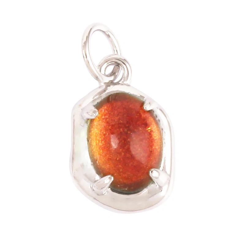 Mini Classic Antique Style CZ Charm Pendant , 18K Real White Rose Gold Plated,Jewelry Necklace Bracelet Hand Making Supplies L22