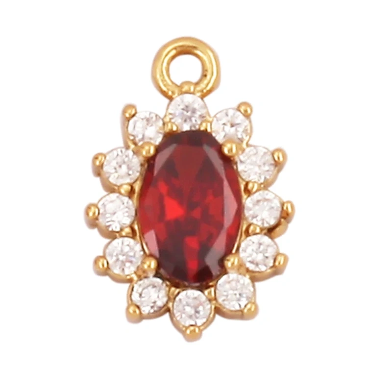 Super Mini Cute Love Heart Star Flower Leaf Fruits Charm Pendant,Cubic Zirconia Paved,Jewelry Necklace Bracelet Accessories L22