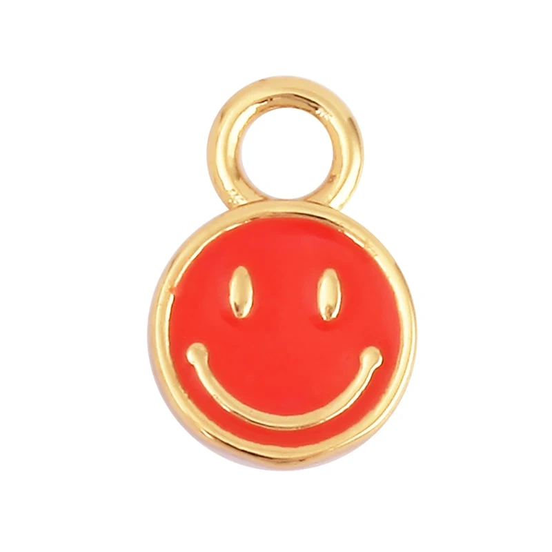 Super Mini Star Flower Butterfly Bee Smiling Face Charm Pendant,Cubic Zirconia Paved Jewelry Necklace Bracelet Accessories L22