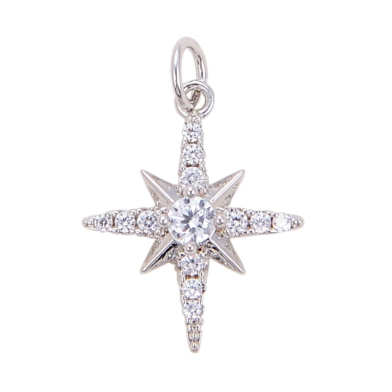 Shining Trendy Moon Star Space Celestial Compass Charm Pendant in Gold Colour , Jewelry Necklace Bracelet Making Supplies L42