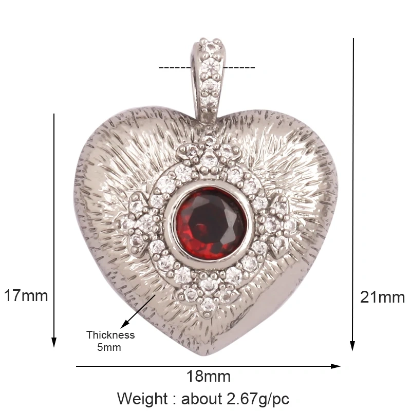 Classic Star Heart Flower Hand Geometry Shape Gemstone Jewelry Findings,Fashion 18k Gold Inlaid Zirconia Necklace  Supply L44