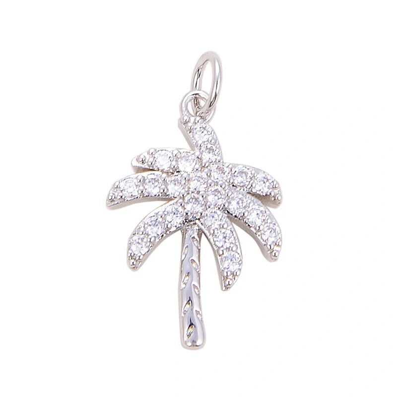 Pine Cone Lotus Coconut Tree Sun Flower Ginkgo Leaf  18K Gold Charm,Bracelet Earring Attachment  Jewelry Components Findings L44