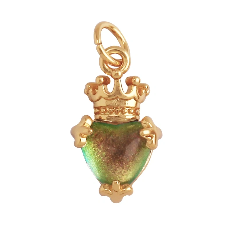 Cute Cat Love Heart Lantern Charm Pendant ,Fine Trendy 18K Gold Plated Jewelry Necklace Bracelet Hand Making Supplies L22