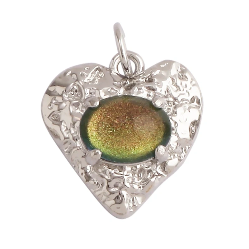 Fine Antique Style Love Heart Charm Pendant ,Classic18K Gold Plated Jewelry Necklace Bracelet Hand Making Supplies L22