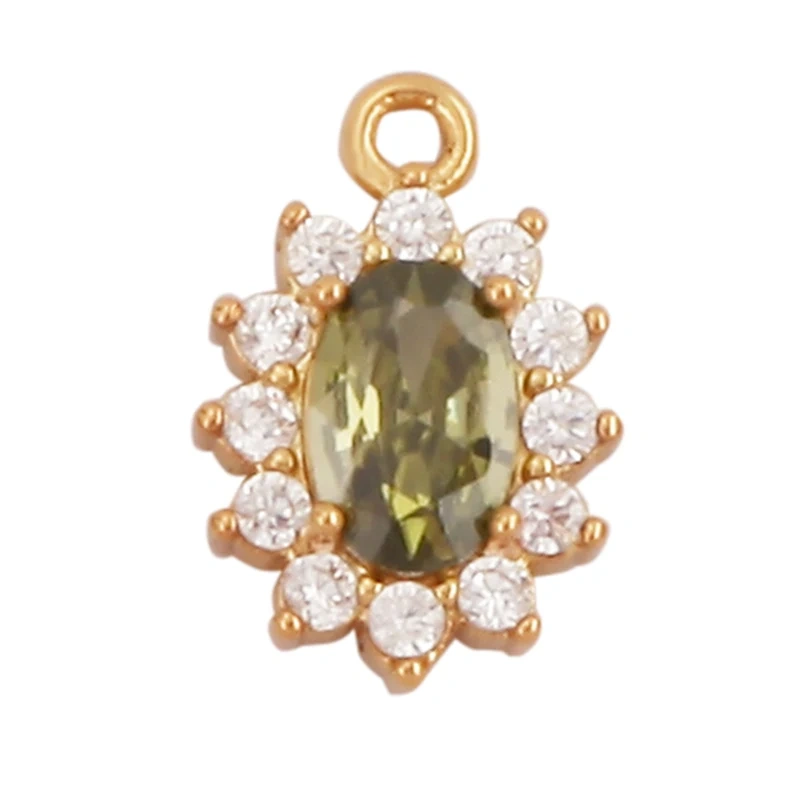 Super Mini Cute Love Heart Star Flower Leaf Fruits Charm Pendant,Cubic Zirconia Paved,Jewelry Necklace Bracelet Accessories L22