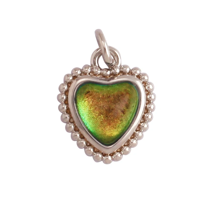 Fine Antique Style Love Heart Charm Pendant ,Classic18K Gold Plated Jewelry Necklace Bracelet Hand Making Supplies L22