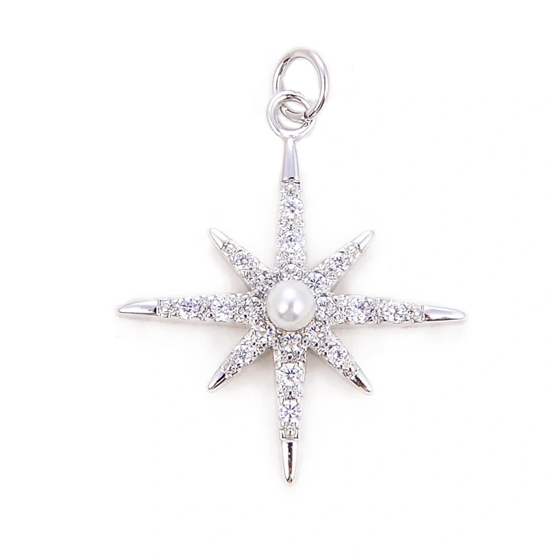 Shining Trendy Moon Star Space Celestial Compass Charm Pendant in Gold Colour , Jewelry Necklace Bracelet Making Supplies L42