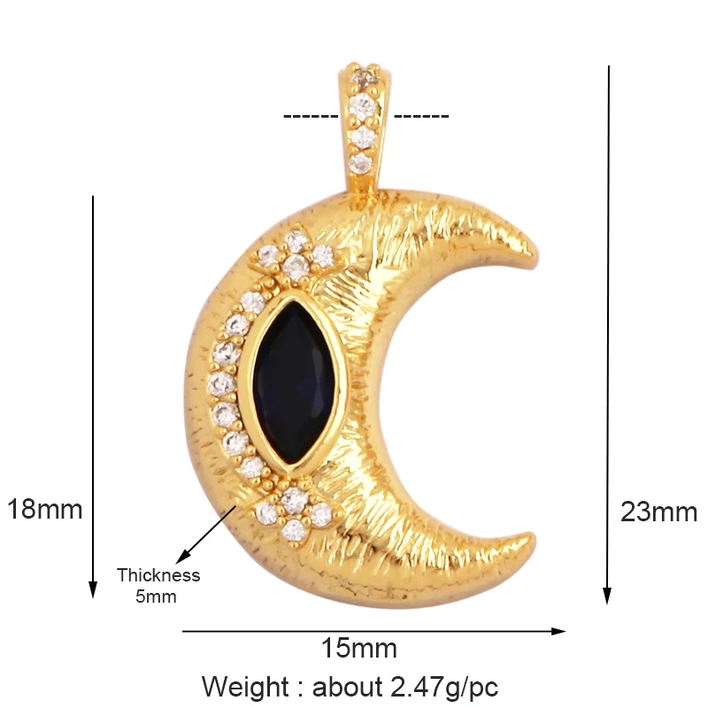 Classic Star Heart Flower Hand Geometry Shape Gemstone Jewelry Findings,Fashion 18k Gold Inlaid Zirconia Necklace  Supply L44