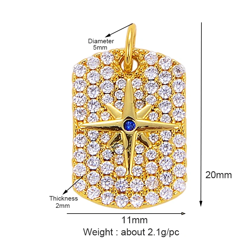 Shining Trendy Moon Star Space Celestial Compass Charm Pendant in Gold Colour , Jewelry Necklace Bracelet Making Supplies K31