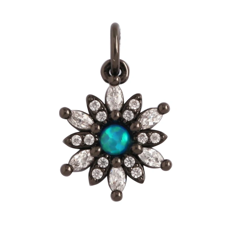 Pine Cone Lotus Coconut Tree Sun Flower Ginkgo Leaf  18K Gold Charm,Bracelet Earring Attachment  Jewelry Components Findings L44