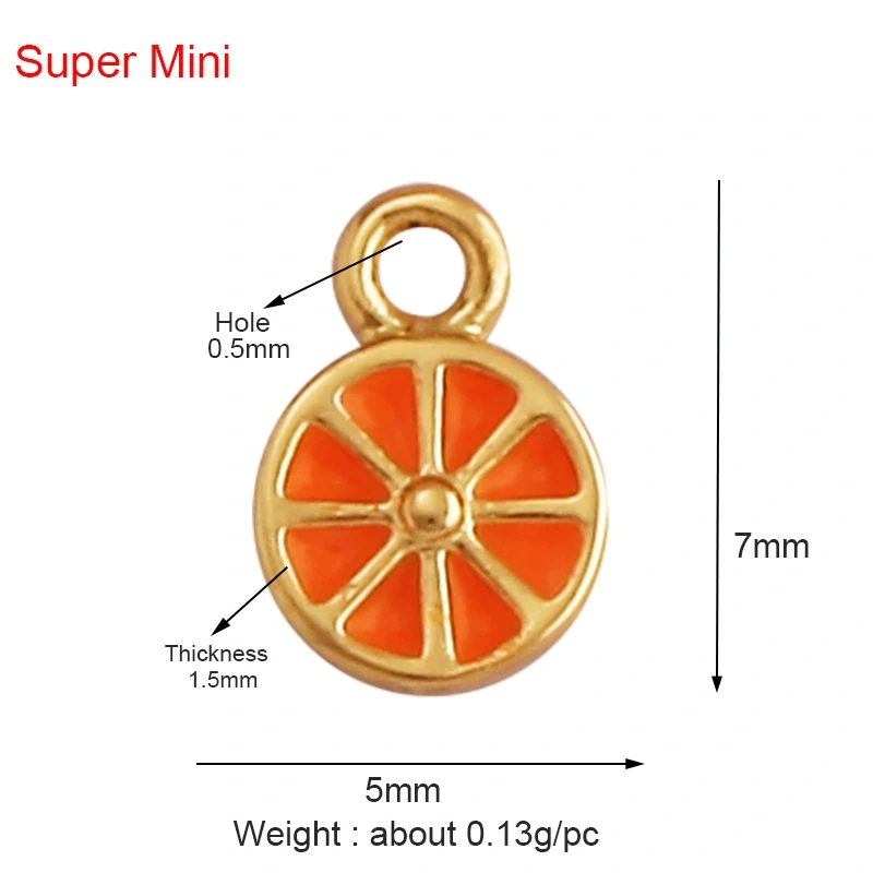 Super Mini Cute Love Heart Star Flower Leaf Fruits Charm Pendant,Cubic Zirconia Paved,Jewelry Necklace Bracelet Accessories L22