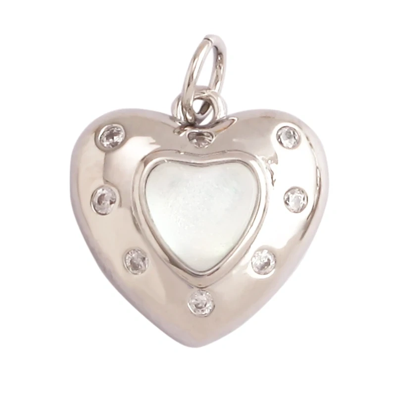 Fine Antique Style Love Heart Charm Pendant ,Classic18K Gold Plated Jewelry Necklace Bracelet Hand Making Supplies L22