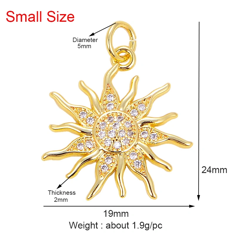 Shining Trendy Moon Star Space Celestial Compass Charm Pendant in Gold Colour , Jewelry Necklace Bracelet Making Supplies K31
