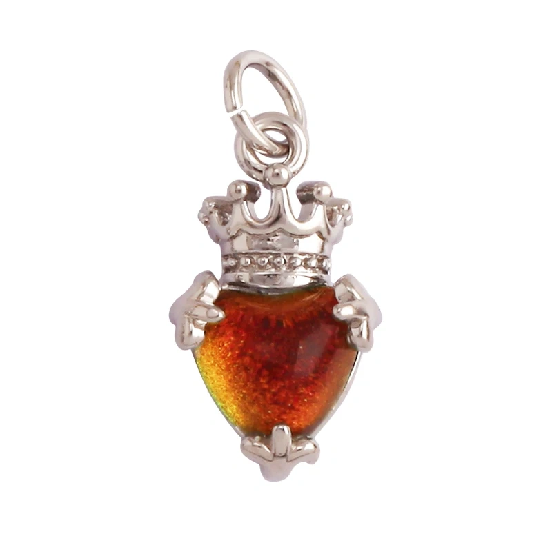 Cute Cat Love Heart Lantern Charm Pendant ,Fine Trendy 18K Gold Plated Jewelry Necklace Bracelet Hand Making Supplies L22