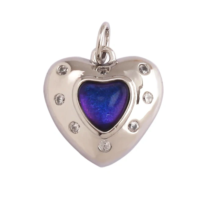 Fine Antique Style Love Heart Charm Pendant ,Classic18K Gold Plated Jewelry Necklace Bracelet Hand Making Supplies L22