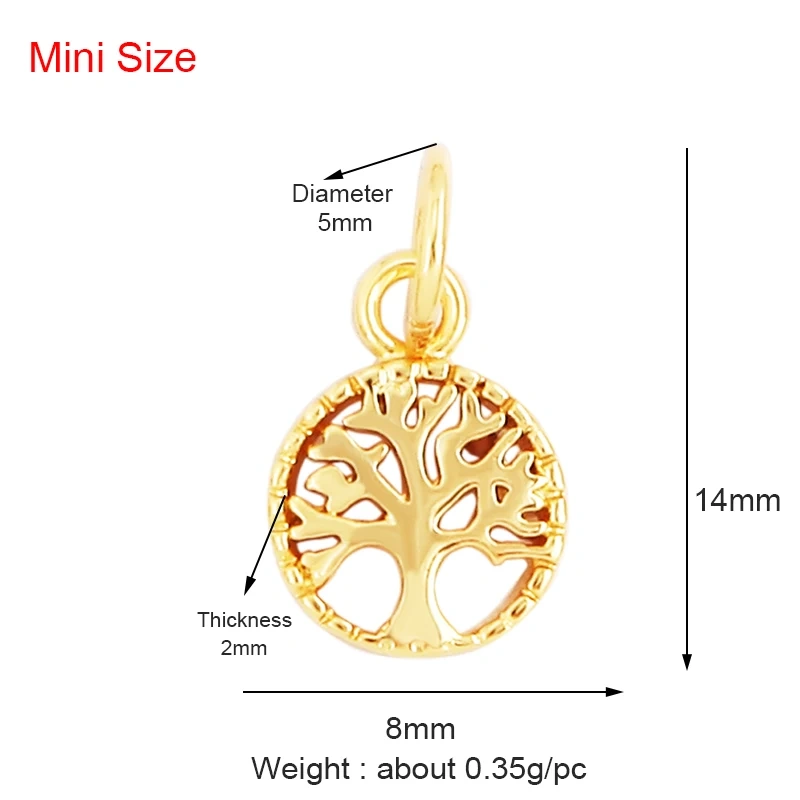 Super Mini Star Flower Butterfly Bee Smiling Face Charm Pendant,Cubic Zirconia Paved Jewelry Necklace Bracelet Accessories L22