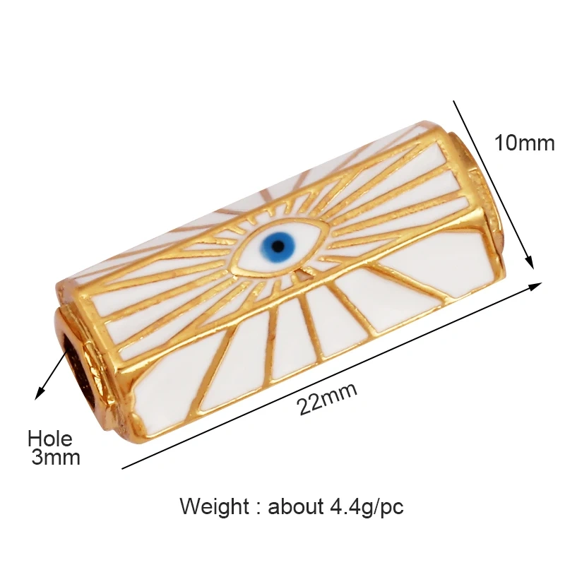 Love Amour Happy Dream Bullet hexagonal beads Tube, Spacor Enamel Metal Brass Based,Hand knotting Makding Supplies , men's bead