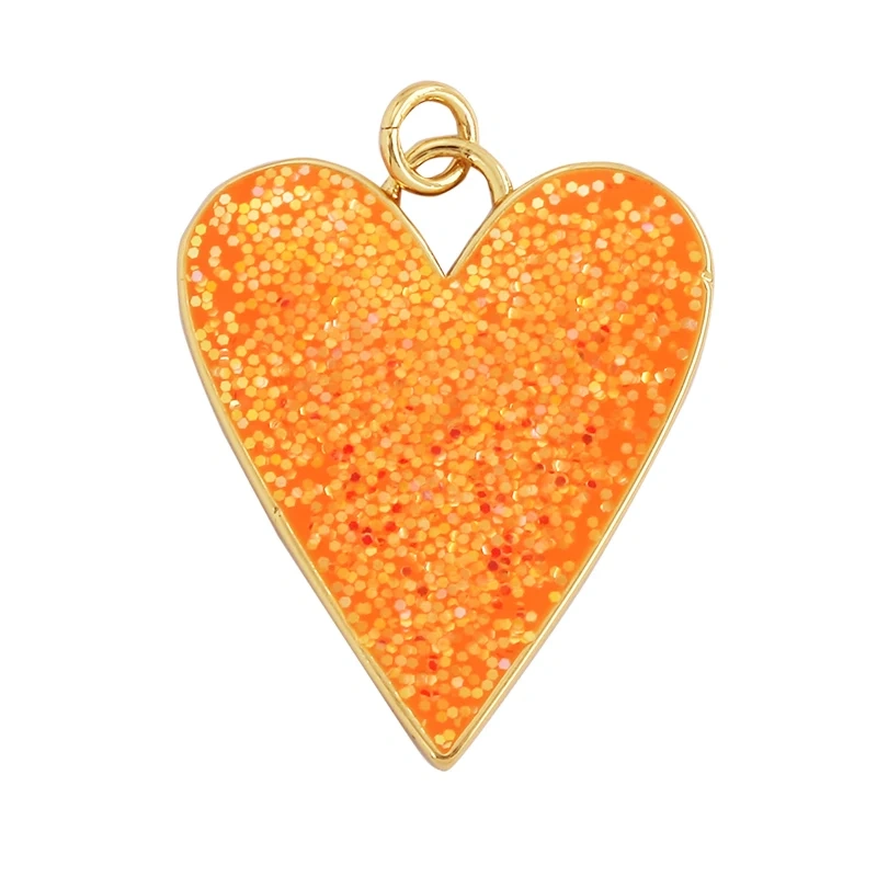 Glittery Pop Colourful Clothing Theme Heart Charms Pendant,Fashion Drop Oil Enamel Romantic Love Jewelry Necklace Accessory K10