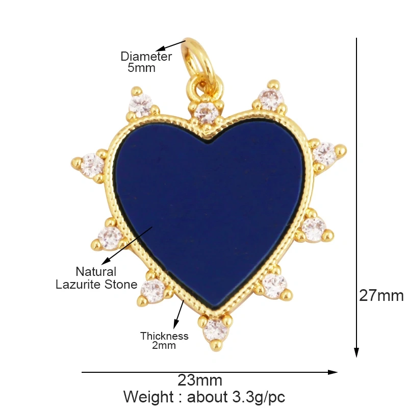 Fashion Elegant Love Heart Round Shape Natural Mother of Pearl Shell Agate Malachite Pendant Charm,DIY Necklace Accessories M30