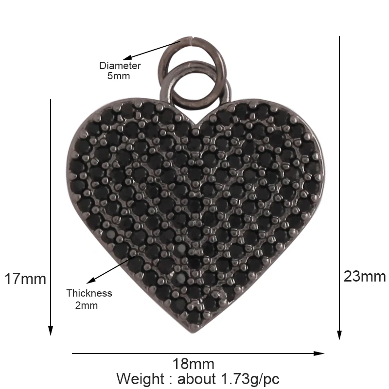 Fashion Colourful Enamel Dripping Oil Love Heart Charm Pendant,Cute 18K Gold Zircon Mix Style Jewelry Necklace Accessories L26