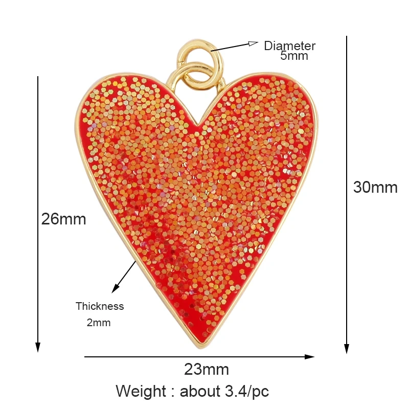 Glittery Pop Colourful Clothing Theme Heart Charms Pendant,Fashion Drop Oil Enamel Romantic Love Jewelry Necklace Accessory K10