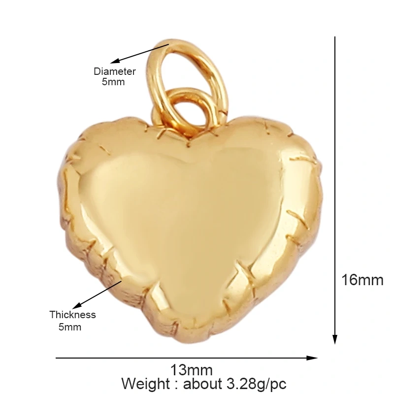 Fashion Colourful Enamel Dripping Oil Love Heart Charm Pendant,Cute 18K Gold Zircon Mix Style Jewelry Necklace Accessories L26