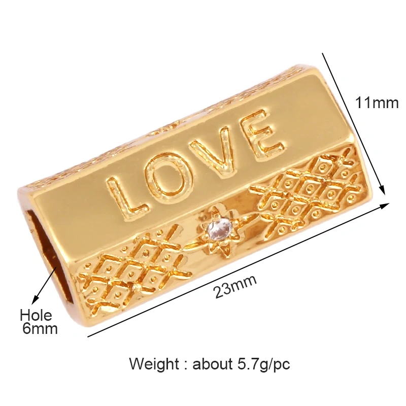 Love Amour Star Life Wild Evil Eye beads Tube, Metal Brass Based , Spacor beads , Bead knotting supplies , men's bead