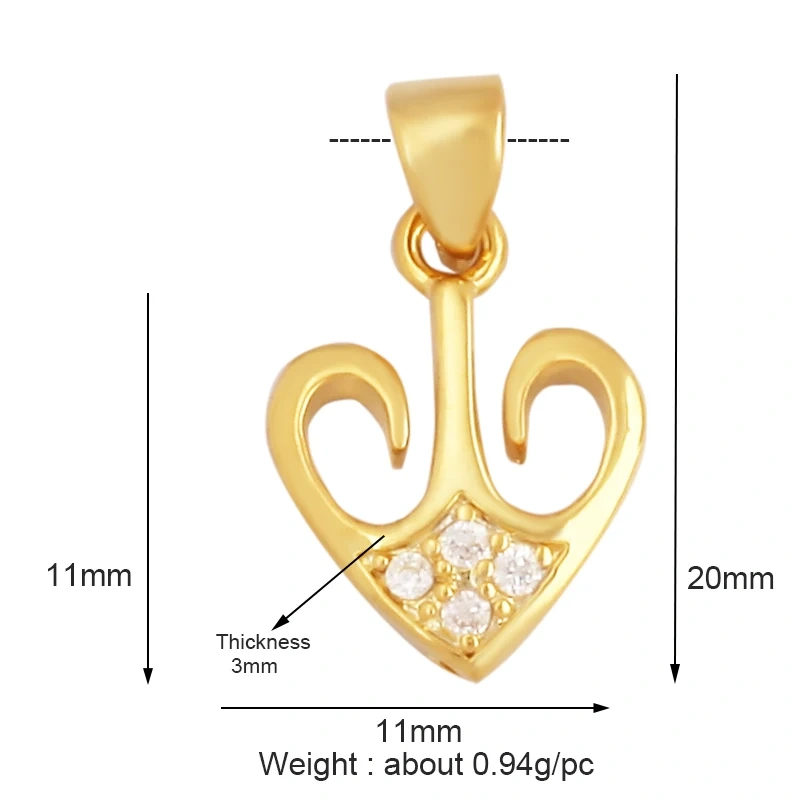 Fashion Colourful Enamel Dripping Oil Love Heart Charm Pendant,Cute 18K Gold Zircon Mix Style Jewelry Necklace Accessories L26