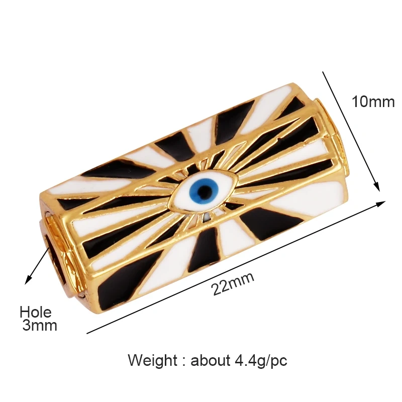 Love Amour Happy Dream Bullet hexagonal beads Tube, Spacor Enamel Metal Brass Based,Hand knotting Makding Supplies , men's bead