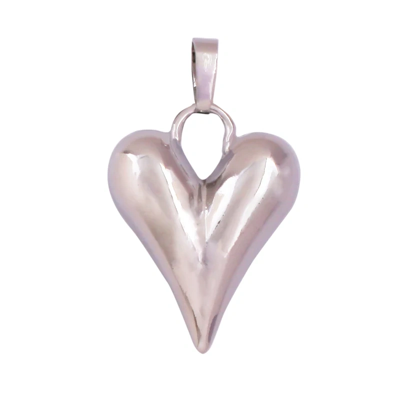 Trendy Colourful Zircon Love Heart Charm Pendant,18K Gold Plated Necklace Bracelet DIY Handmade Jewelry Making Supplies K57