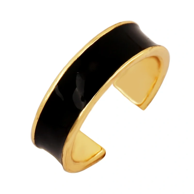 Trendy Mashup Style Punk Eye Colorful Finger Ring,18K Gold Plated Zircon Open Adjustable Rings Charm Jewelry Findings Supply P30