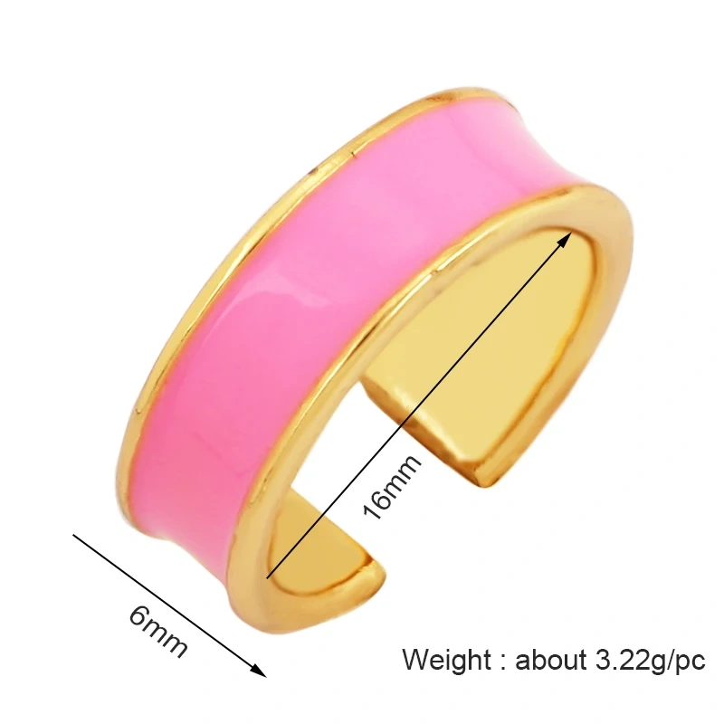 Trendy Mashup Style Punk Eye Colorful Finger Ring,18K Gold Plated Zircon Open Adjustable Rings Charm Jewelry Findings Supply P30