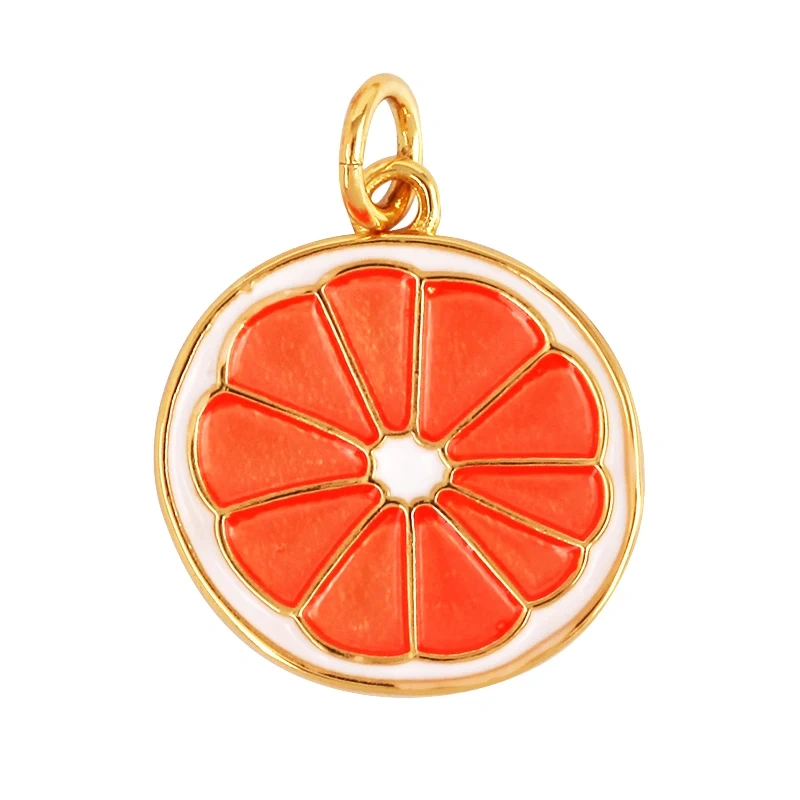 3D Fruit Strawberry Grape Mango Pineapple Water Melon Cherry Banana Charm Pandent , Jewelry Necklace Bracelet Making Supply M15