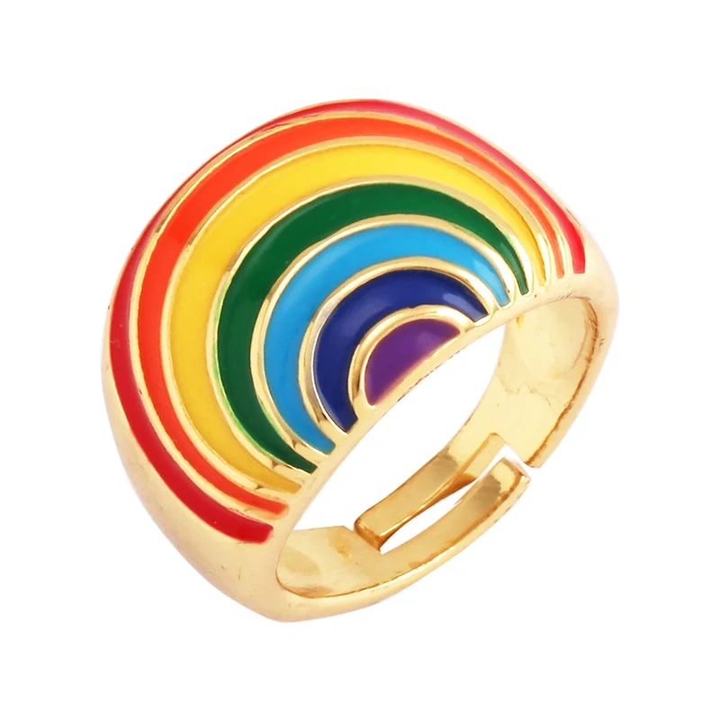 Daisy Flower Ladybug Butterfly Heart Taiji Clover Finger Ring Antique Grandma's Women's Adjustable Ring Girl Party Jewelry