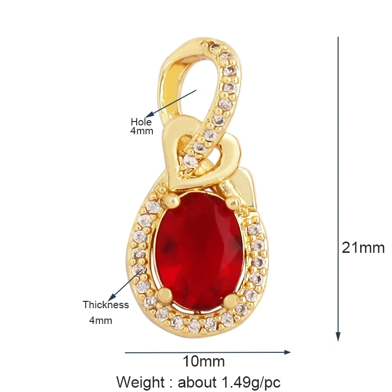 New Sun Flowers Creative Spades Cubic Zirconia Charm Pendant,Fashion 18K Gold Plated Love Heart Necklace Jewelry Supplies L16