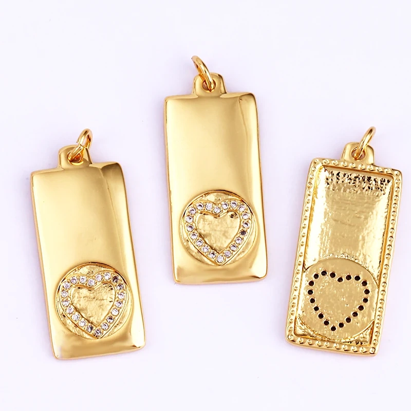 Heart Love Star Moon Evil Eye Hamsha Hand,CZ Paved Necklace Pendant Making Jewelry Components Findings Accessories Supplies L13