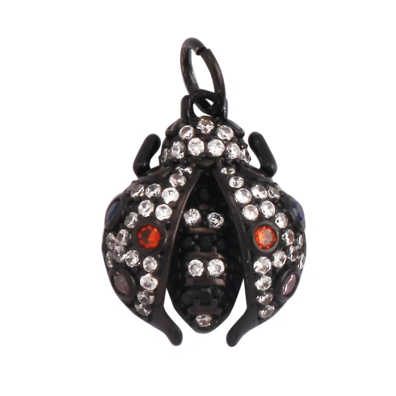 Dainty Butterfly Dragonfly Insect Charm Pendant,Cute Fashion 18K Gold Inlaid Zircon Animal Craft Jewelry Necklace Supplies L35