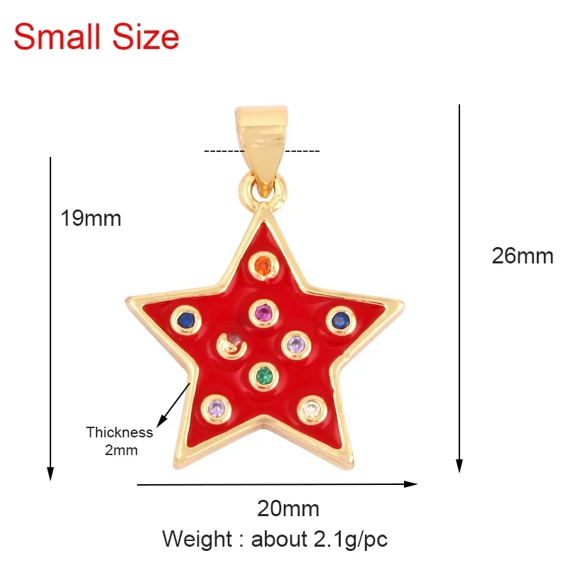 Classics Love Heart Star Zircon Focal Charm Pendant,Creative Shell Pearl 18K Gold Plated Jewelry  Accessories Supplies M41