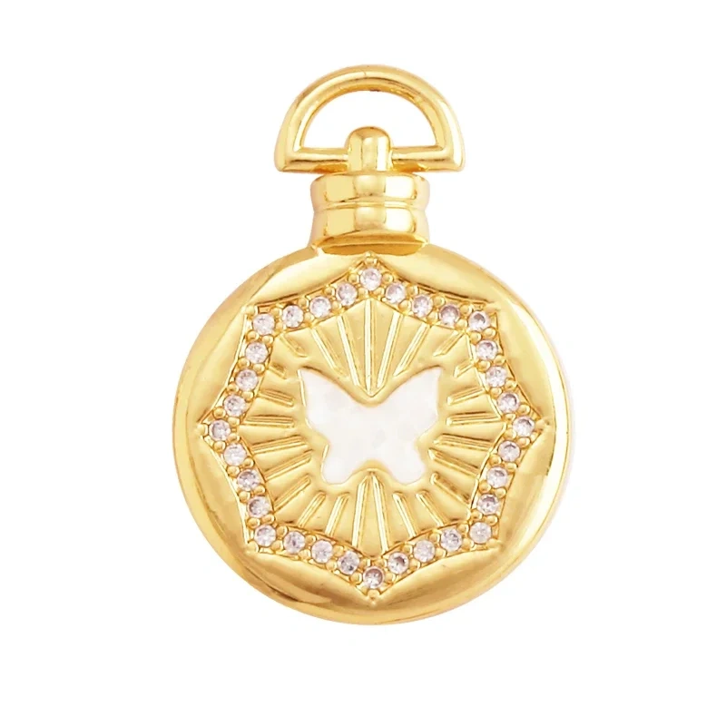 Mother of Pearl Dainty Butterfly Charm Pendant,Fashion Romantic Sweet Colorful Transparent Pendant , Girl Gift Party Jewelry L49