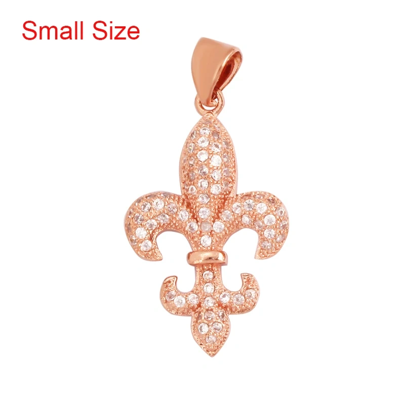 Unique Rose Flower Maple Leaf Big Tree Plant Charm Pendant,18k Gold Zircon Jewelry Findings Necklace Accessories Supplies M67