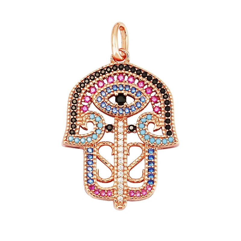 Sports Sneakers Skis Surfboard Key Flower Cubic Zirconia CZ Paved Charm,18K Real Gold Plated Colour , Craft Jewelry Supplies L87